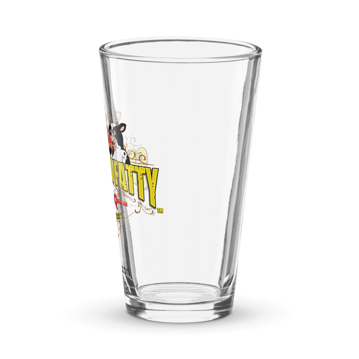 Flames Logo Shaker Pint Glass