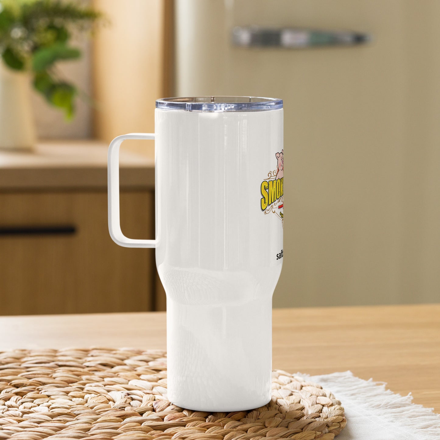 Logo Travel mug with a handle